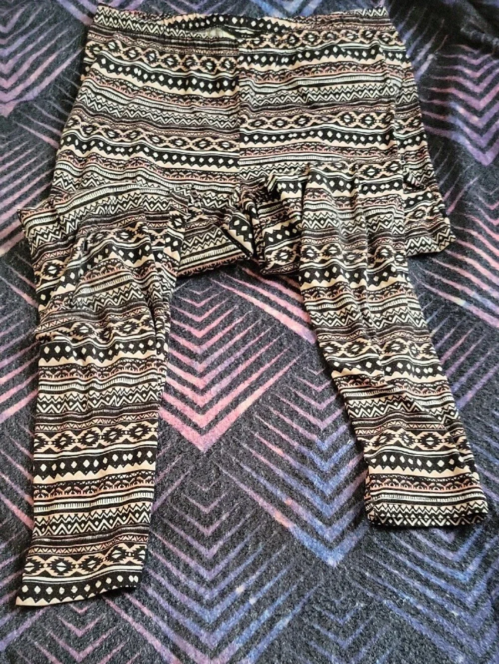 Bobbie Brooks Patterned Leggings 1x